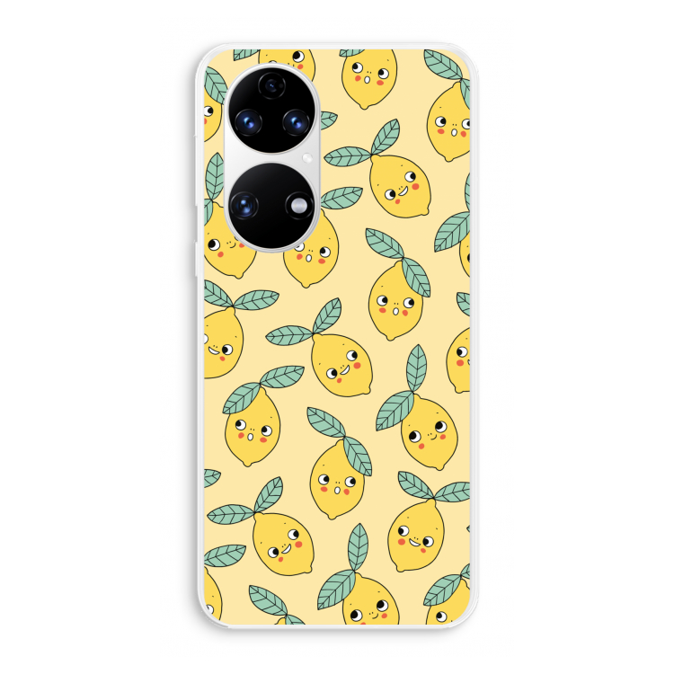 Citroenen: Huawei P50 Transparant Hoesje