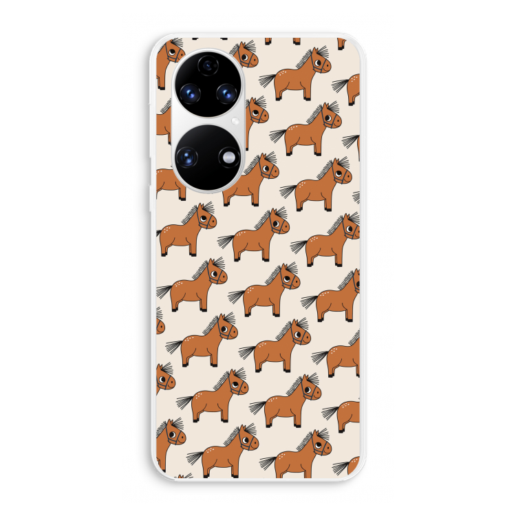 Pony: Huawei P50 Transparant Hoesje