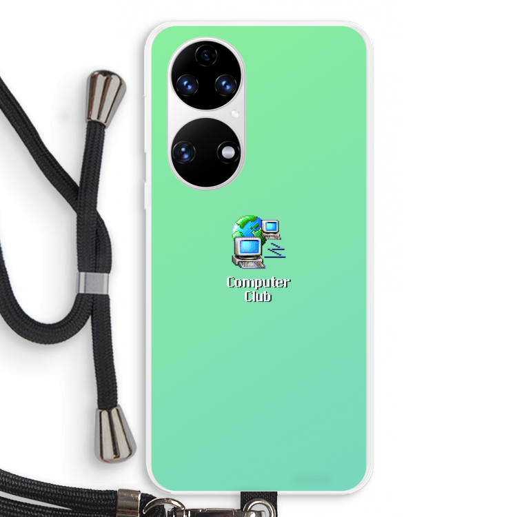 Win98: Huawei P50 Transparant Hoesje met koord