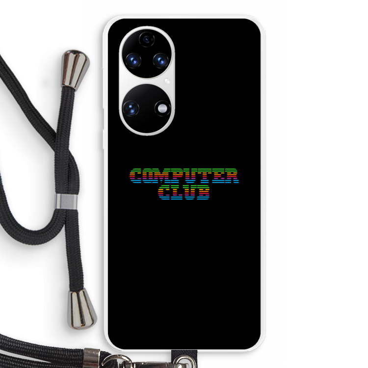Retro: Huawei P50 Transparant Hoesje met koord