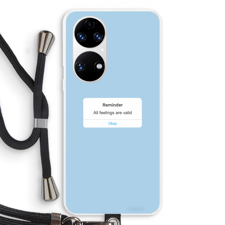 Reminder: Huawei P50 Transparant Hoesje met koord