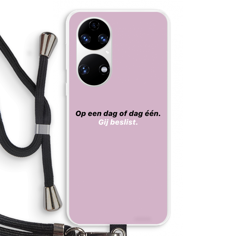 gij beslist: Huawei P50 Transparant Hoesje met koord