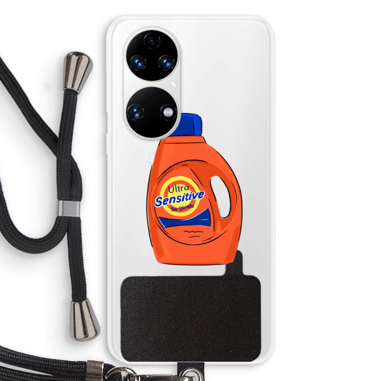 Ultra Sensitive: Huawei P50 Transparant Hoesje met koord