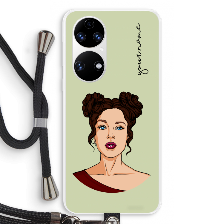 Pop-Art Creator: Huawei P50 Transparant Hoesje met koord