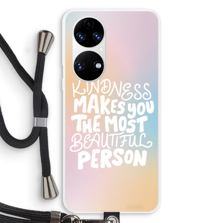 The prettiest: Huawei P50 Transparant Hoesje met koord