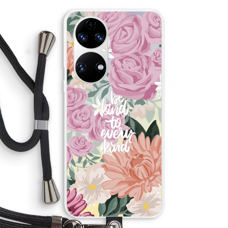 Kindness matters: Huawei P50 Transparant Hoesje met koord