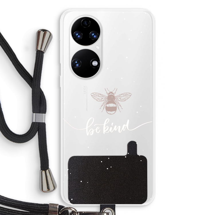 Be(e) kind: Huawei P50 Transparant Hoesje met koord