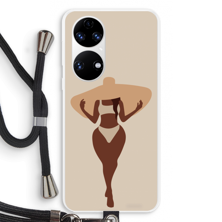 Let's get salty: Huawei P50 Transparant Hoesje met koord