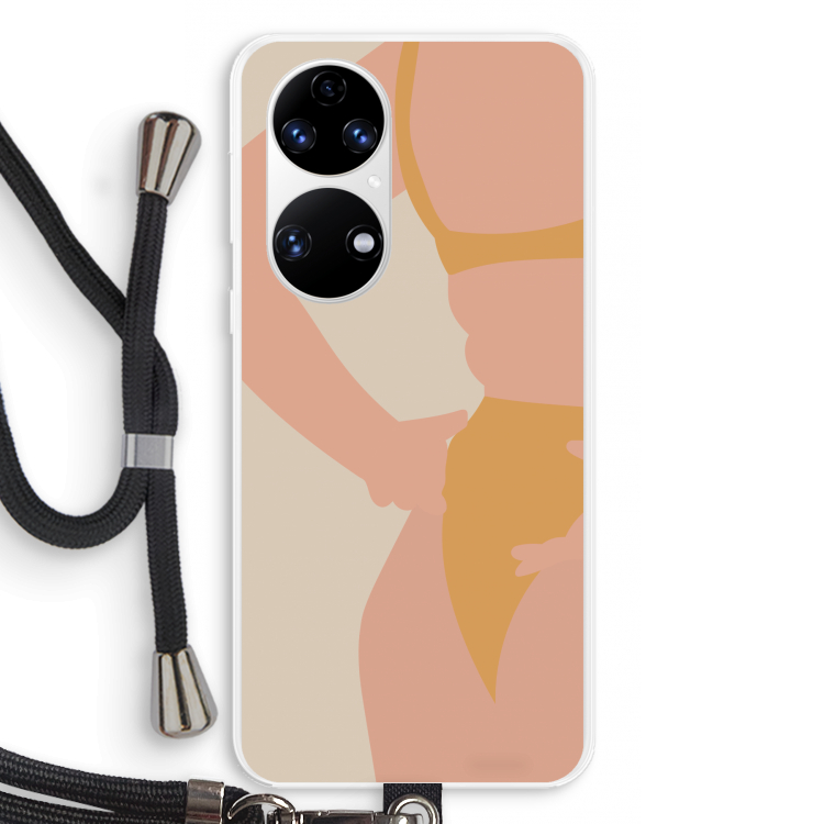 Bikini body: Huawei P50 Transparant Hoesje met koord