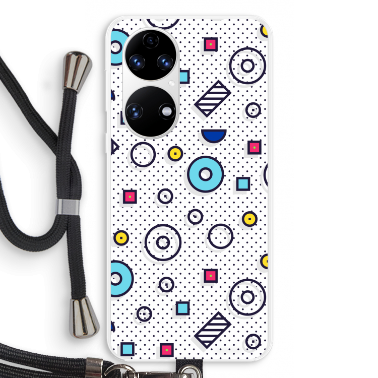 8-bit N°9: Huawei P50 Transparant Hoesje met koord