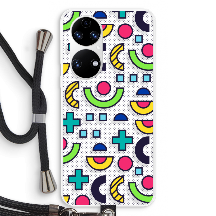 8-bit N°6: Huawei P50 Transparant Hoesje met koord