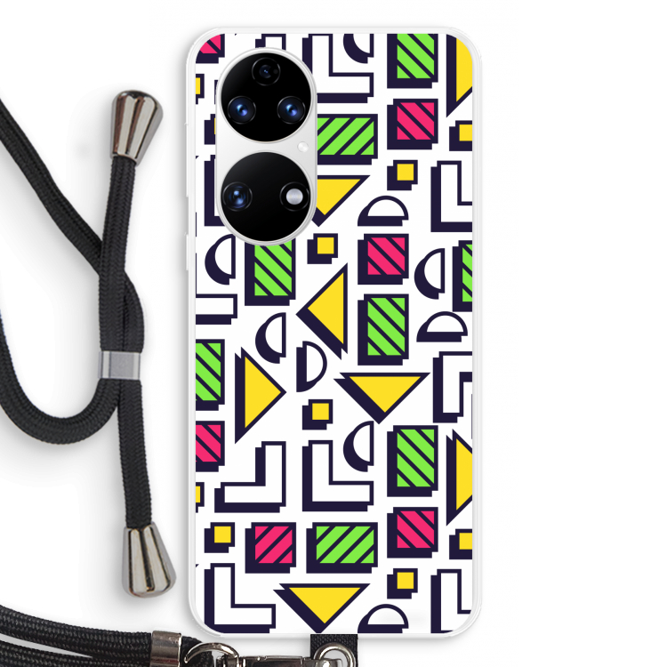 8-bit N°4: Huawei P50 Transparant Hoesje met koord