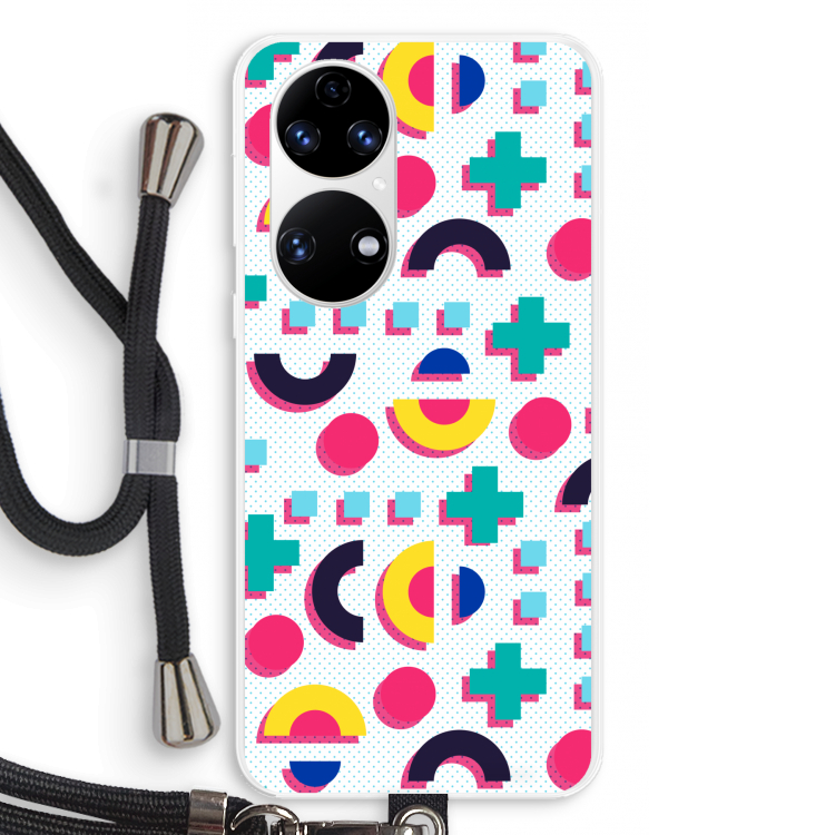 8-bit N°2: Huawei P50 Transparant Hoesje met koord