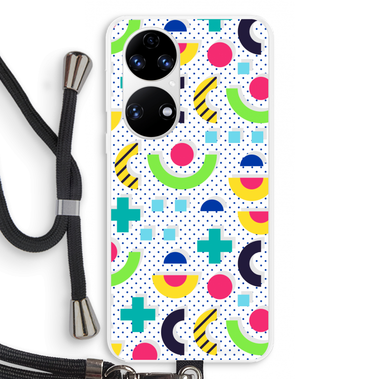 8-bit N°1: Huawei P50 Transparant Hoesje met koord