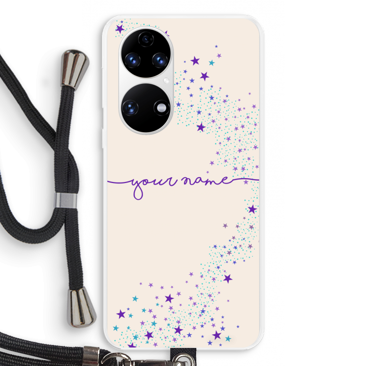 Sterren: Huawei P50 Transparant Hoesje met koord