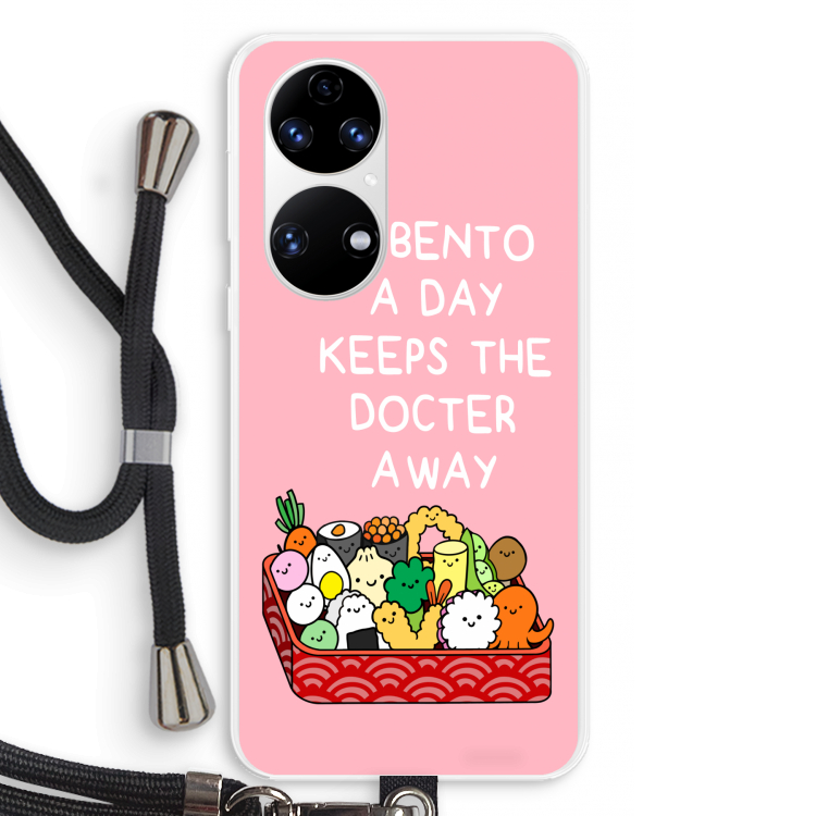 Bento a day: Huawei P50 Transparant Hoesje met koord