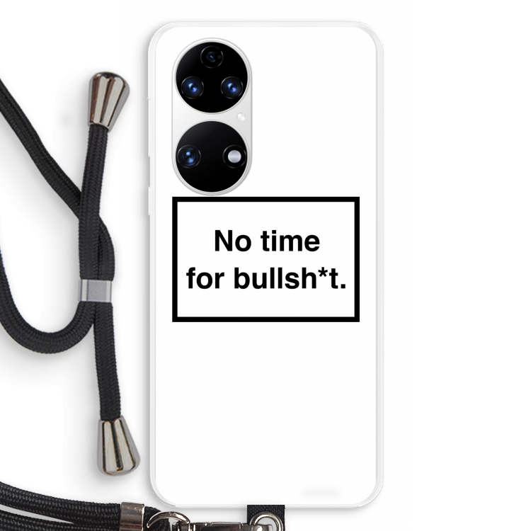 No time: Huawei P50 Transparant Hoesje met koord