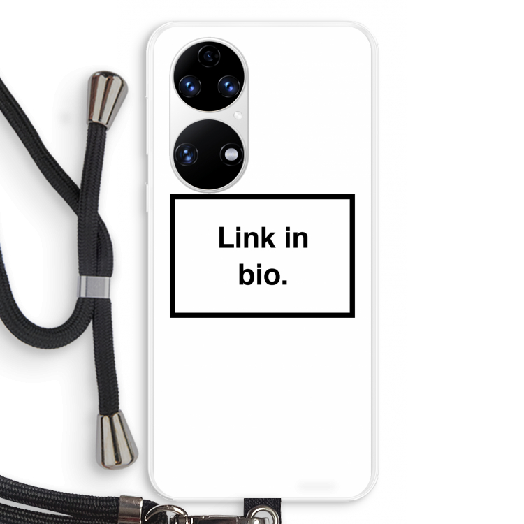 Link in bio: Huawei P50 Transparant Hoesje met koord