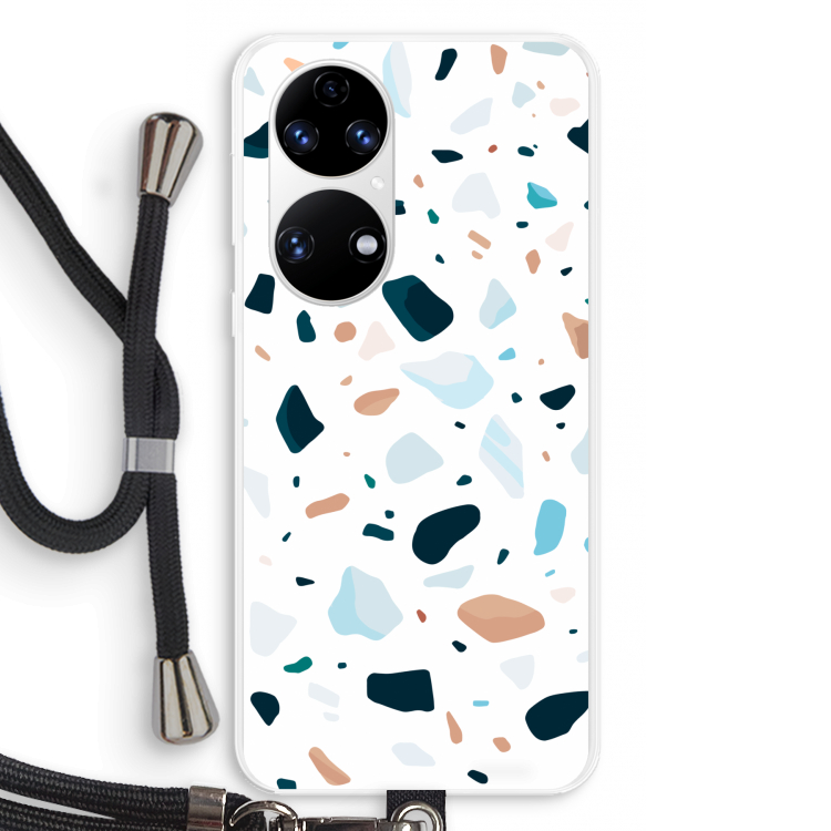 Terrazzo N°13: Huawei P50 Transparant Hoesje met koord
