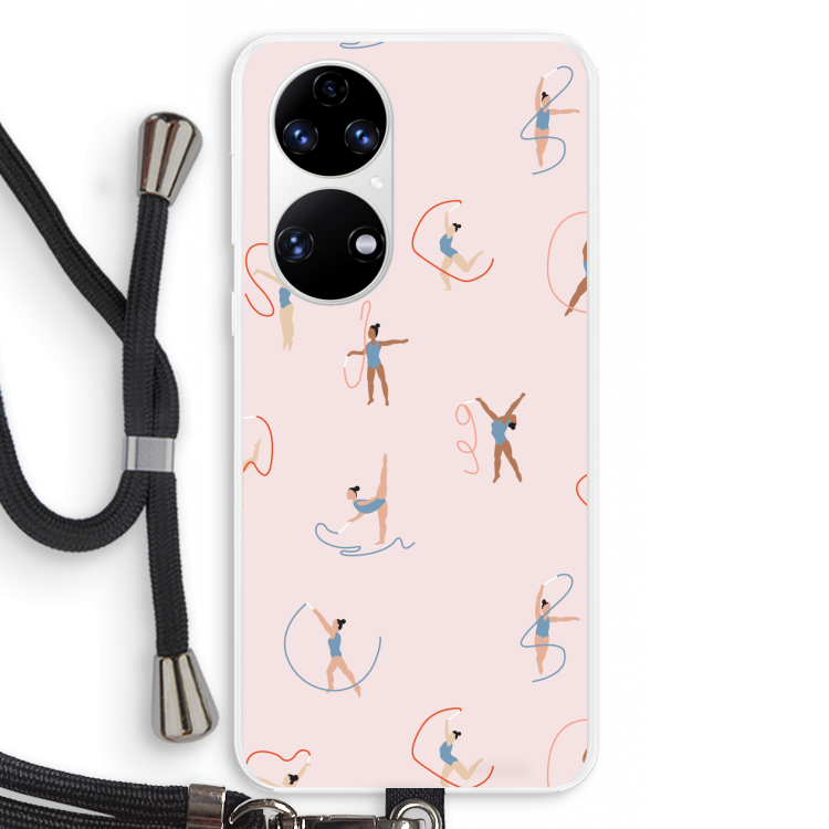 Dancing #3: Huawei P50 Transparant Hoesje met koord