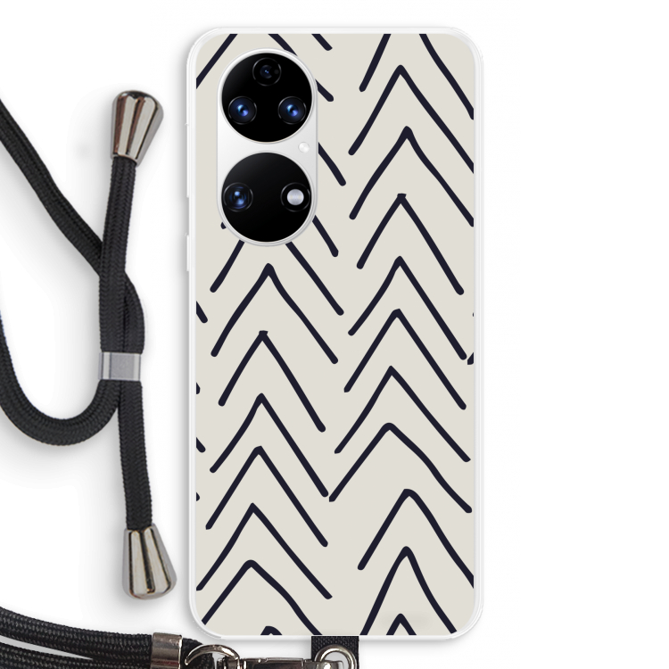 Marrakech Arrows: Huawei P50 Transparant Hoesje met koord