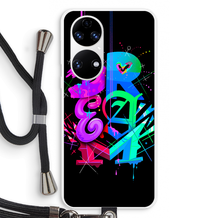 Dream: Huawei P50 Transparant Hoesje met koord