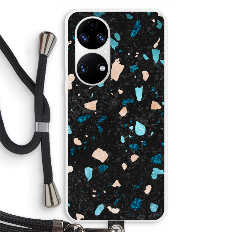 Terrazzo N°11: Huawei P50 Transparant Hoesje met koord