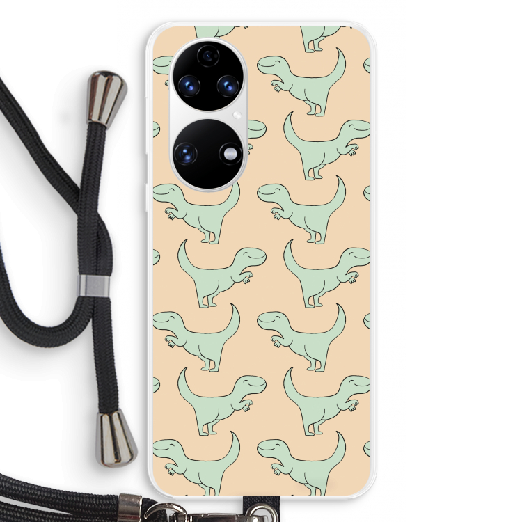 Dinos: Huawei P50 Transparant Hoesje met koord