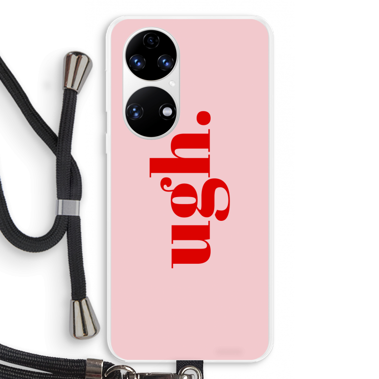 Ugh: Huawei P50 Transparant Hoesje met koord