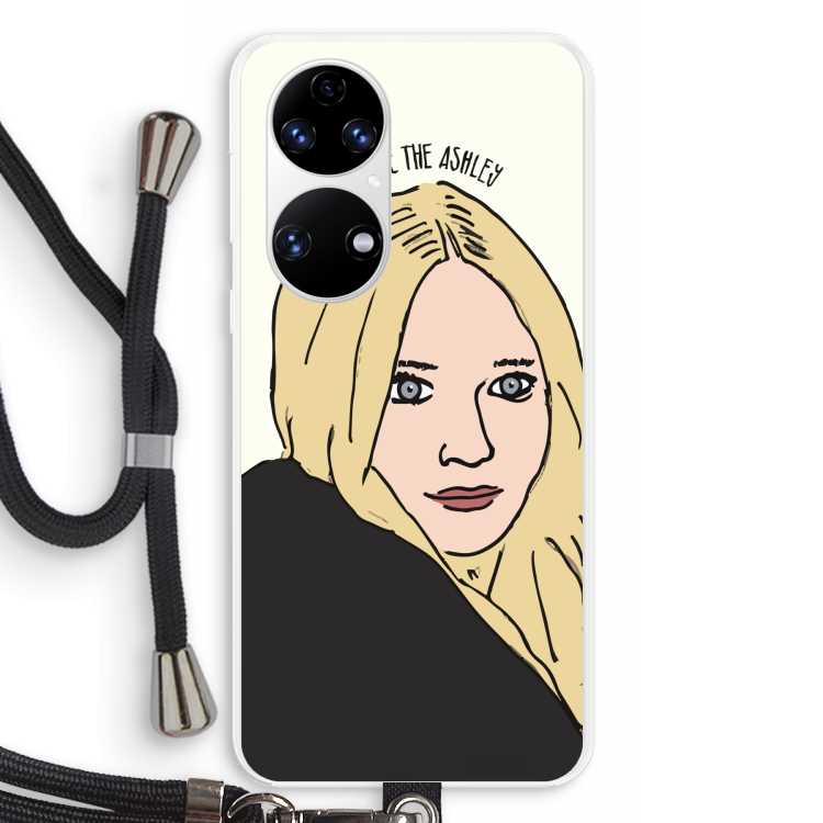 Ashley: Huawei P50 Transparant Hoesje met koord