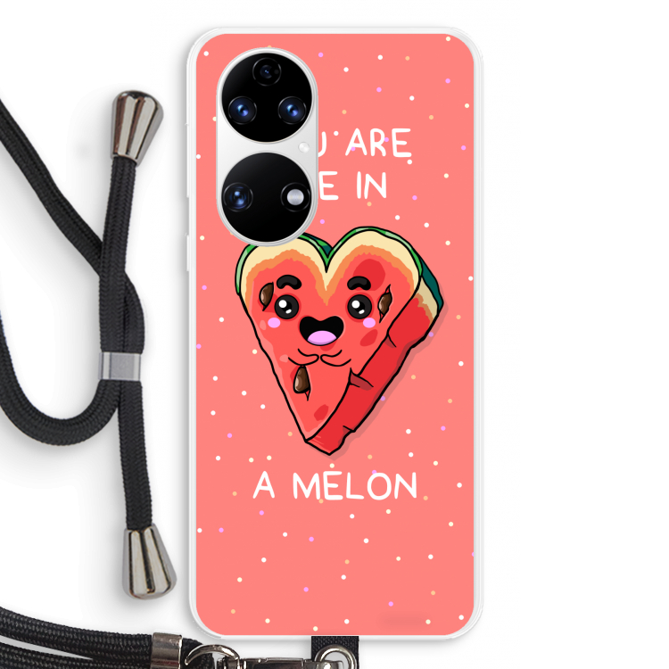 One In A Melon: Huawei P50 Transparant Hoesje met koord