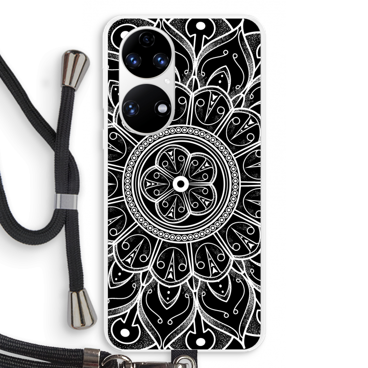Roses Are Red: Huawei P50 Transparant Hoesje met koord