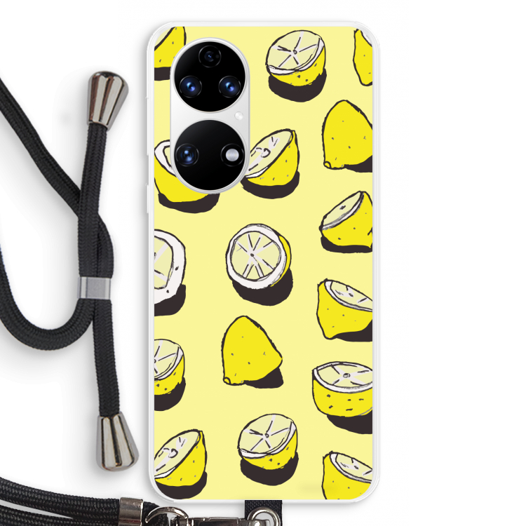 When Life Gives You Lemons...: Huawei P50 Transparant Hoesje met koord