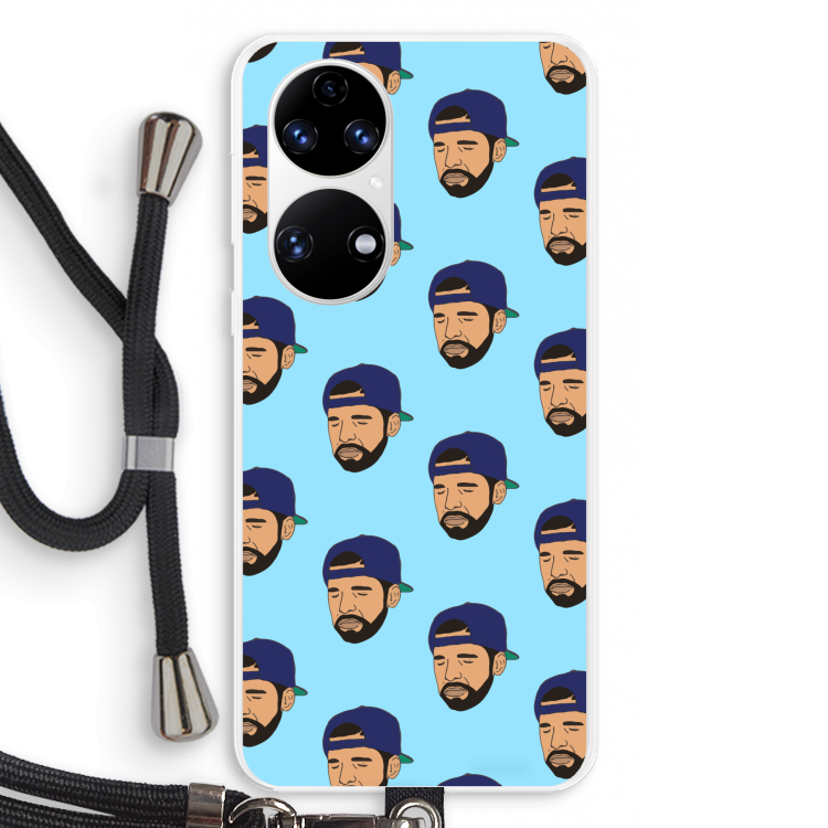 Drake Away: Huawei P50 Transparant Hoesje met koord
