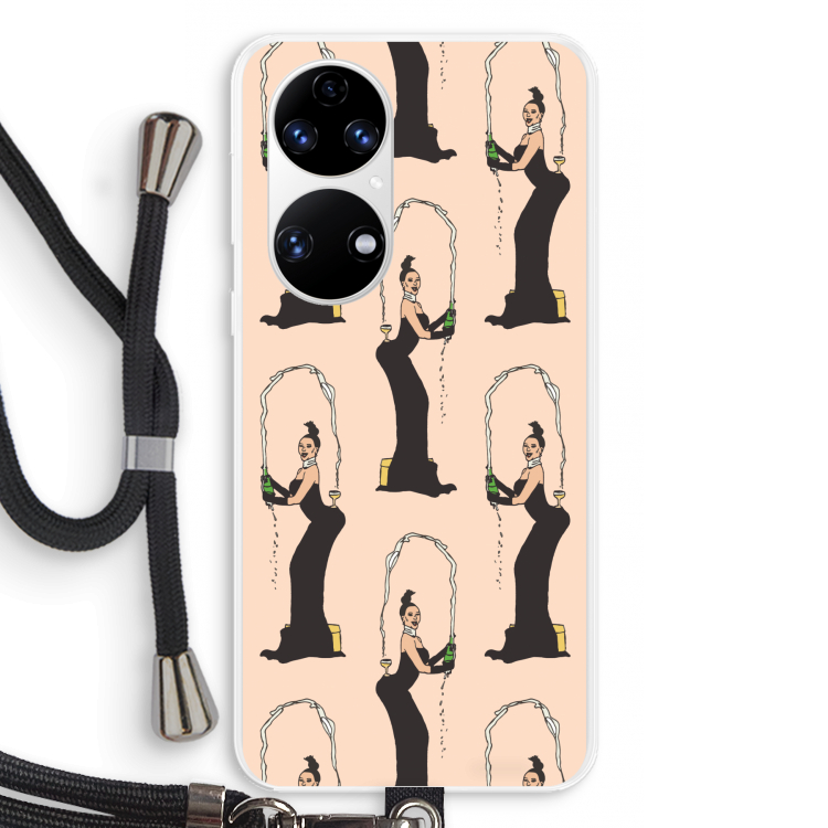 Pop Some Kim: Huawei P50 Transparant Hoesje met koord