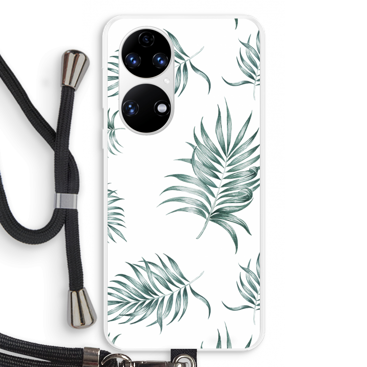 Simple leaves: Huawei P50 Transparant Hoesje met koord