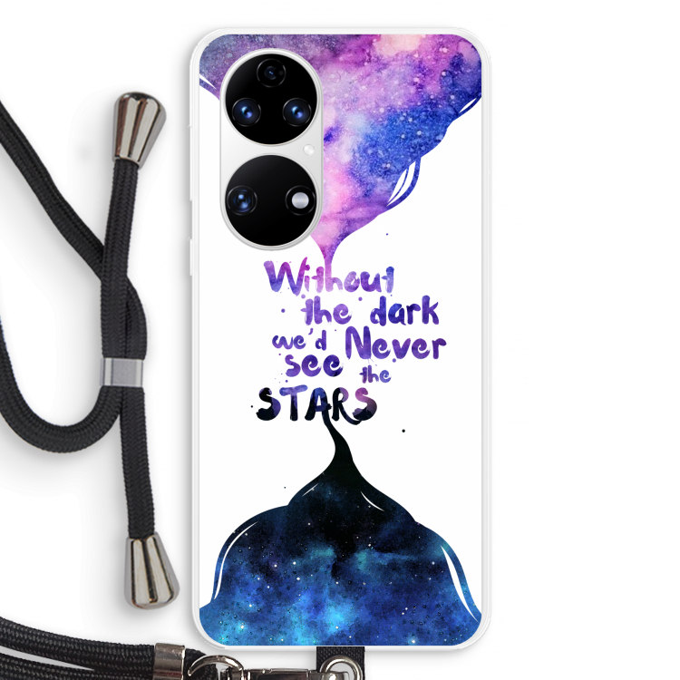 Stars quote: Huawei P50 Transparant Hoesje met koord