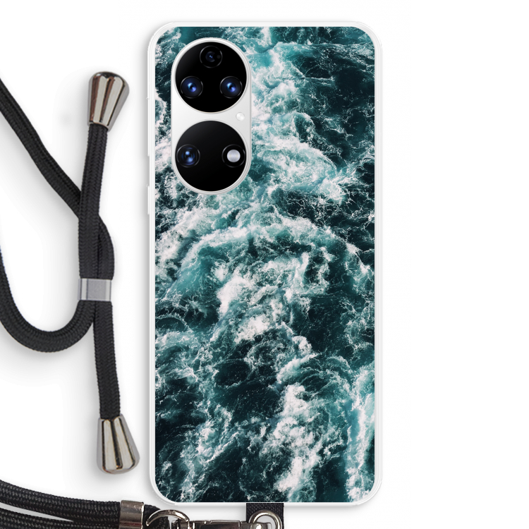 Zee golf: Huawei P50 Transparant Hoesje met koord