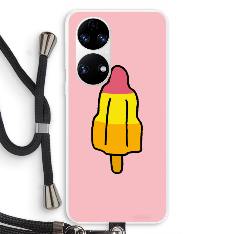 Raketijsje: Huawei P50 Transparant Hoesje met koord