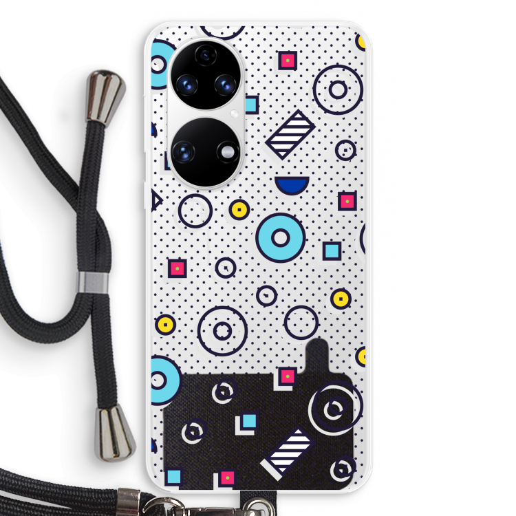 8-bit N°9: Huawei P50 Transparant Hoesje met koord
