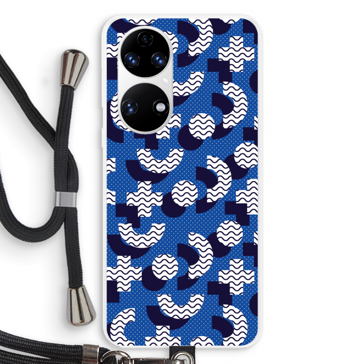 8-bit N°5: Huawei P50 Transparant Hoesje met koord