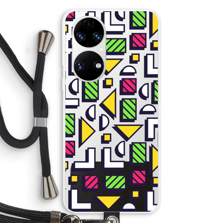 8-bit N°4: Huawei P50 Transparant Hoesje met koord