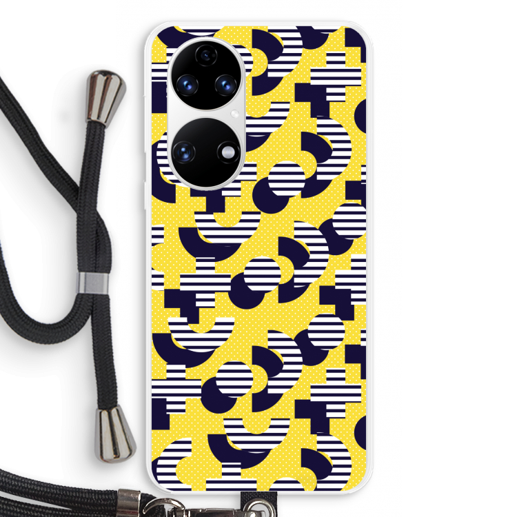 8-bit N°3: Huawei P50 Transparant Hoesje met koord