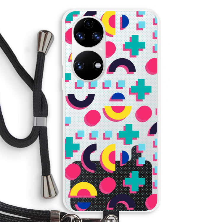 8-bit N°2: Huawei P50 Transparant Hoesje met koord
