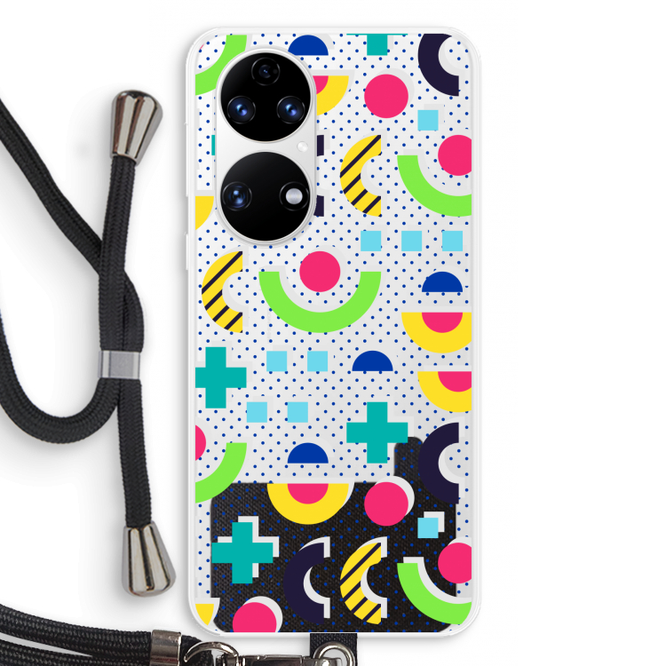 8-bit N°1: Huawei P50 Transparant Hoesje met koord