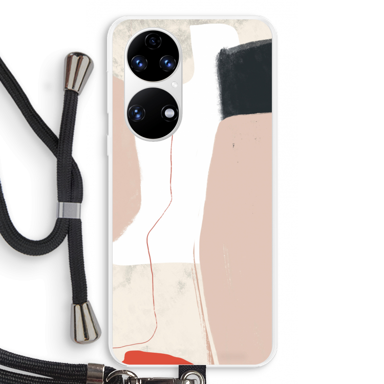 Lava: Huawei P50 Transparant Hoesje met koord