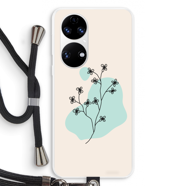 Love your petals: Huawei P50 Transparant Hoesje met koord
