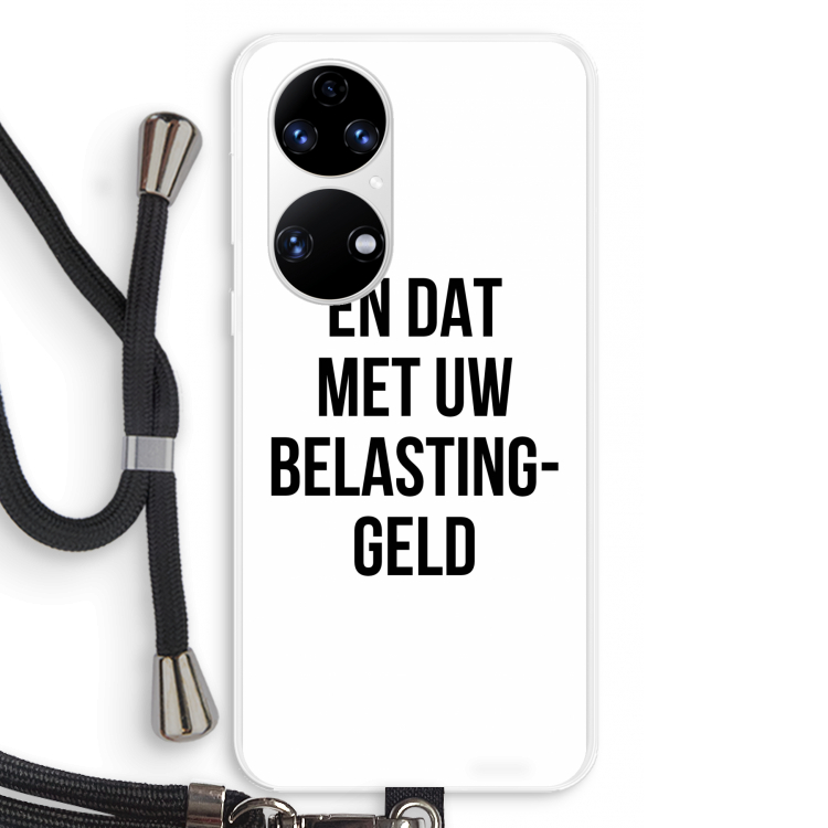 Belastinggeld: Huawei P50 Transparant Hoesje met koord
