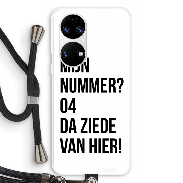 Da ziede van hier: Huawei P50 Transparant Hoesje met koord