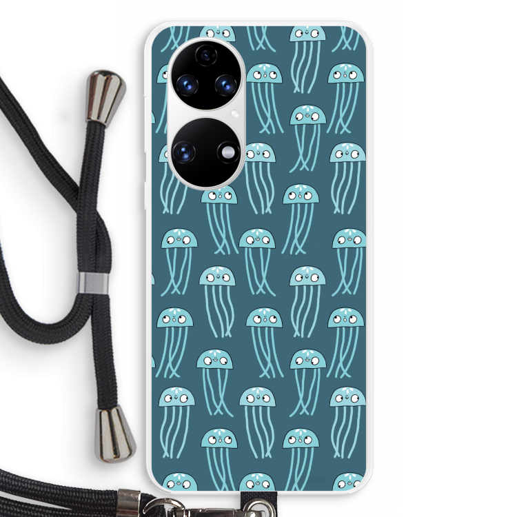 Kwallie: Huawei P50 Transparant Hoesje met koord